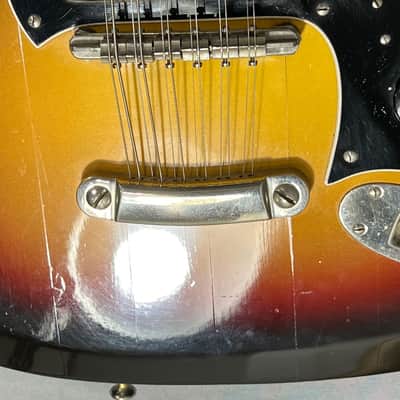 '60's Hagstrom 12 String Electric Solid Body Guitar - Sunburst image 14