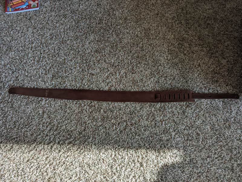 Taylor Leather Badge Guitar Strap 2010s - Tan image 1
