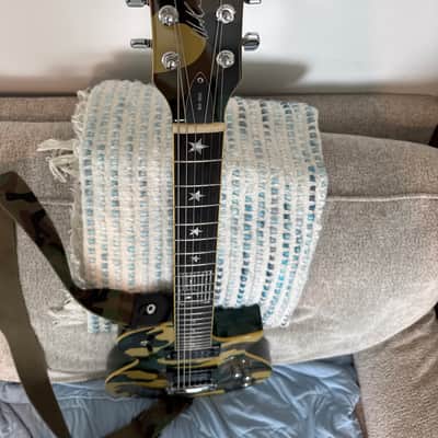 ESP LTD WA-600 Will Adler Signature 2007 - 2008 - Dark Green Camo image 6