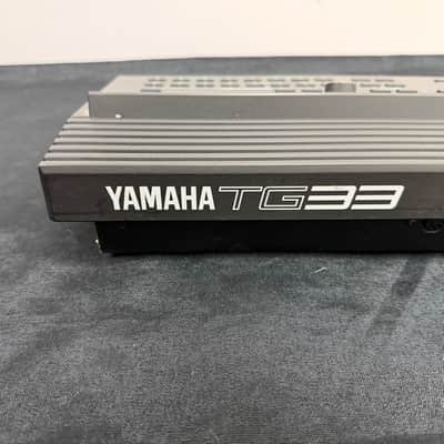 Vintage Yamaha TG33 Tone Generator Made in Japan 1990 - Black with AC Adapter and Manual image 12