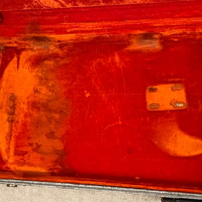 1966-1969 Fender USA Left Hand Lefty Mustang / Musicmaster Bass Case Silver Tweed - Extremely Rare CASE ONLY image 13