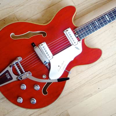 1960s Vox Super Lynx Deluxe V253 Vintage Guitar Eko Crucianelli w