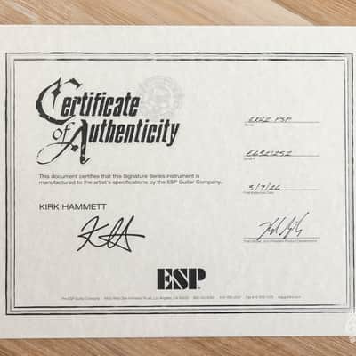ESP KH-2 Kirk Hammett Signature Custom Shop Guitar – Purple Sparkle image 11
