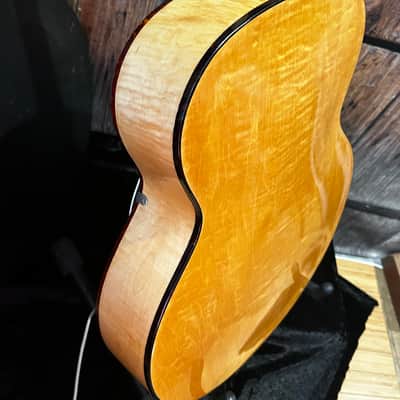 1943 Gretsch Synchromatic 160 Archtop Hollowbody Electric Guitar w/ DeArmond Pickup 1943 - Blonde Spruce Top Flamed Maple Back/Sides/Neck - w/ Gretsch Case image 9