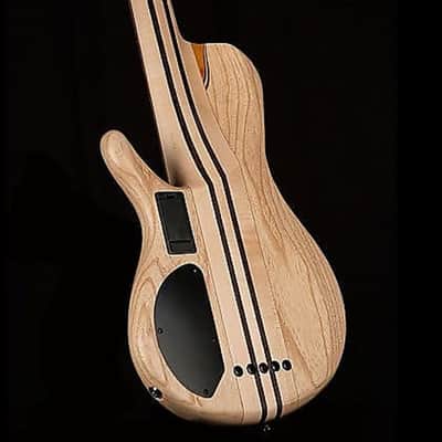 Cort A5PLUSSCAOP Artisan Series Ash Body Poplar Burl Top 5-String Electric Bass Guitar w/Premium Soft Case image 2