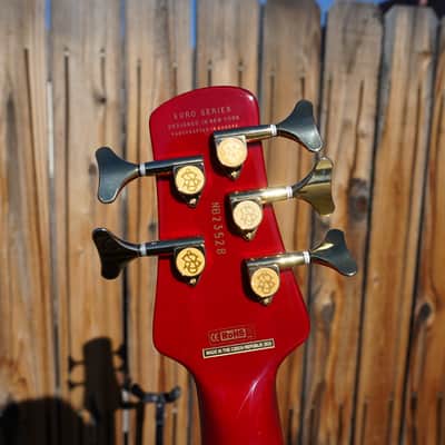 Spector Euro 5 LX Maple Fingerboard – Black Cherry Gloss 5-String Electric Bass Guitar image 11