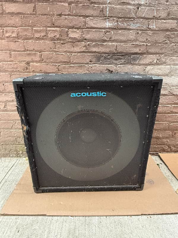 Acoustic TC-115B 1x15 Bass Speaker Cabinet Tested Working – Fair Cosmetic Condition image 1
