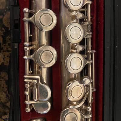Yamaha YFL-211 Student Flute 1990s - Silver plated image 3