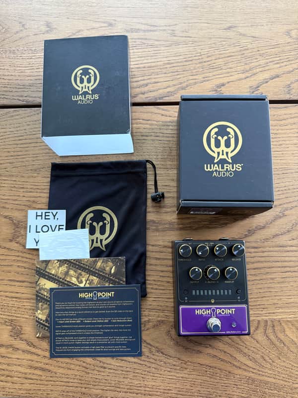 Walrus Audio Highpoint Analog Optical Compressor 2026 - Present - Black image 1