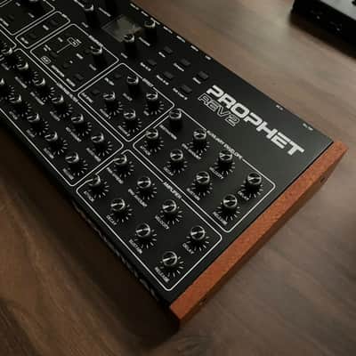 Sequential Prophet Rev2 Desktop 16-Voice Polyphonic Synthesizer 2018 - Present - Black with Wood Sides image 4