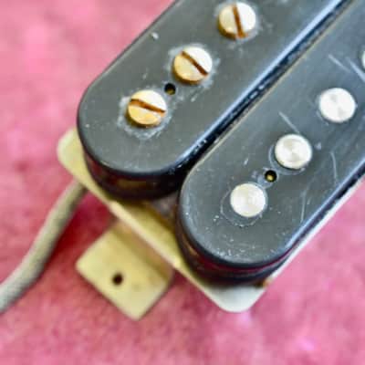 Vintage 1960 Gibson Double Black Patent Number PAF 8.04k Pickup Les Paul Standard Burst Humbucker image 17