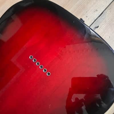 Fender Squier Telecaster Standard Guitar Body Indonesia 2018 Red Burst image 7