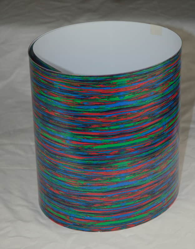 Delmar Ludwig Psychedelic Red Drum Wrap  10-5/8" x  49" image 1