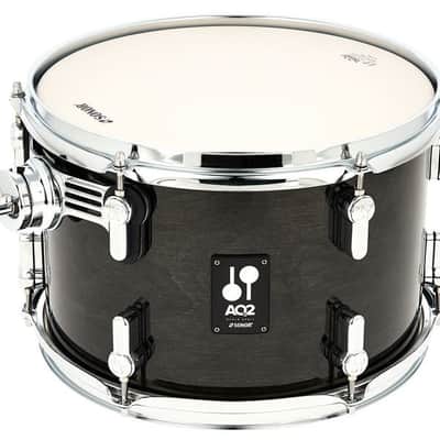 Drum Kit Sonor AQ2 Series 7ply Maple Twin Floor Tom Includes Hardware, Transparent Black image 2