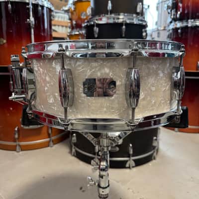 Buddy Rich Drum Company Rare , Collectable Maple snare drum- 2008 - White Pearl 14x5,5 image 1