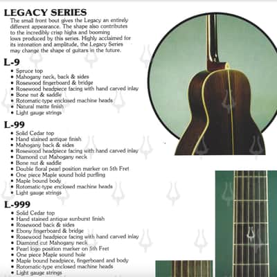 Daion Legacy Series L-999 Acoustic Six String image 23