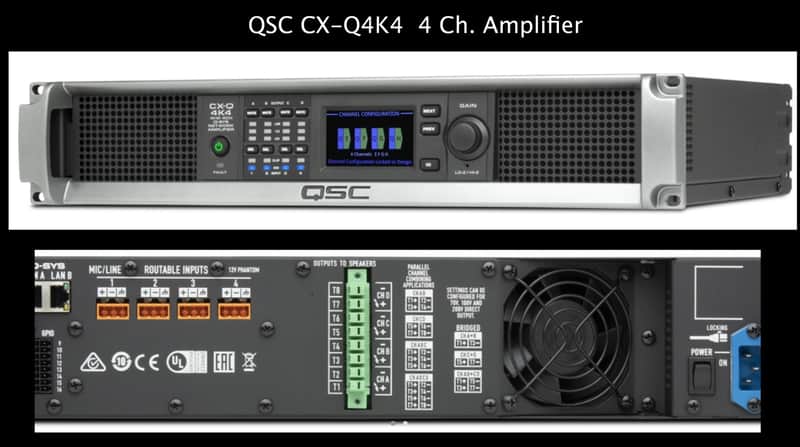 QSC CX-Q 4K4  (Four Channel Power Amp) image 1