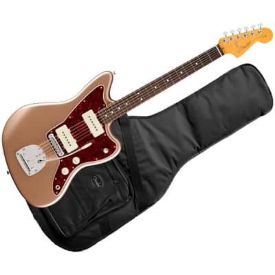American Professional Classic Jazzmaster SS RW Faded Firemist Gold + Housse Fender image 1