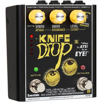 Eventide Knife Drop Knife Drop is a sub-octave fuzz with analog-style synth effects pedal image 1