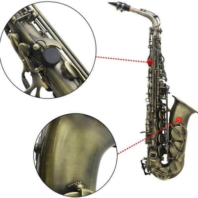 Professional Brass Bend EB E-Flat Alto Saxophone with High F# image 5