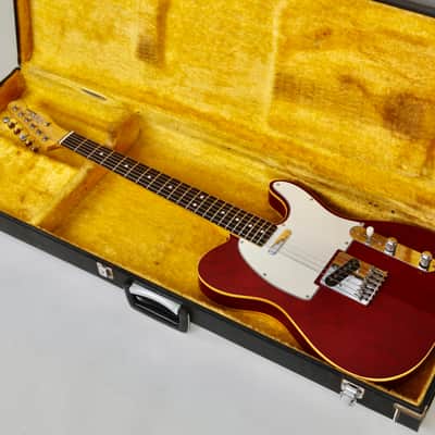 1981 Tokai TE-70WR Breezysound Telecaster MIJ See-Through Red 1-Piece Sen Body w/ OHSC image 2