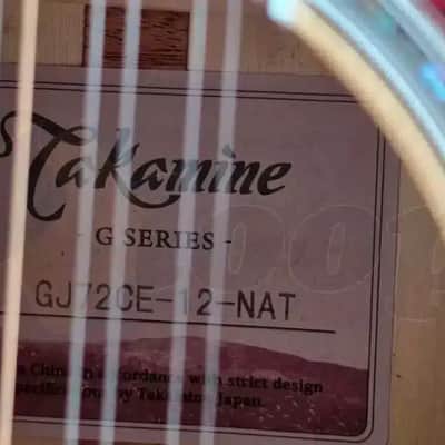Takamine GJ72CE-12 NAT 12-String Electroacoustic Guitar image 5