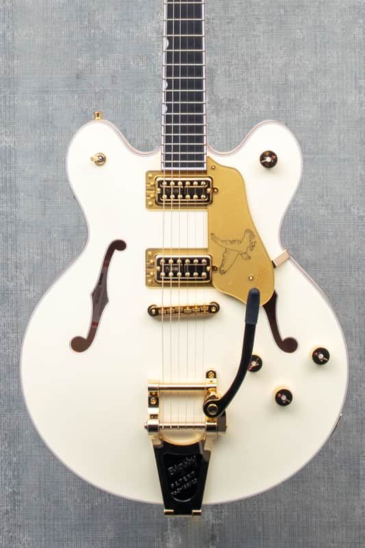 Gretsch Falcon Center Block LTD with String-Thru Bigsby and Gold Hardware Vintage White image 1