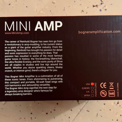 Bogner Ecstasy Mini 30 Guitar Amp NEW image 8