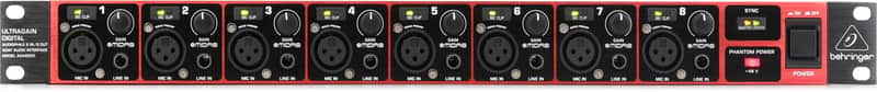 Behringer Ultragain Digital ADA8200 8-Channel Mic Preamp with AD