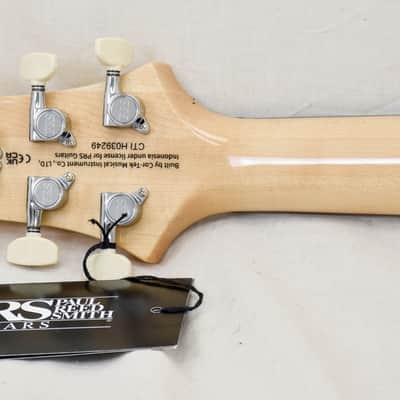 PRS SE Custom 24 Lefty Slate Blue (Natural Back) (s/n: 9249) image 11