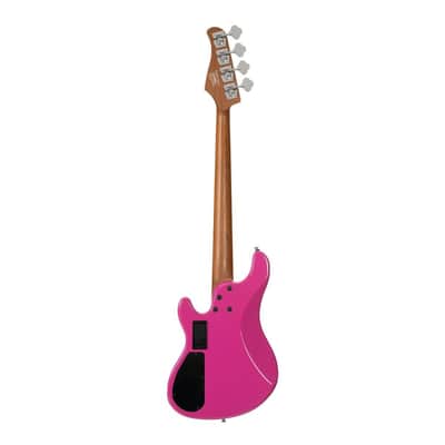Cort GBSHORTSCALEFDPB Poplar Body Roasted Maple C Shape Neck Short Scale 4-String Electric Bass Guitar w/Gig Bag image 2