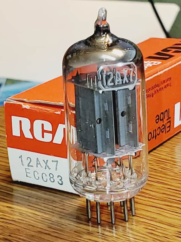 12AX7/ECC83 RCA Tall Plate / Angle Getter MaxiPreamp2/TV7 tested (1) tube lot image 1