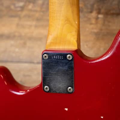 1965 Fender Mustang Rosewood Fretboard w/ Original Case - Dakota Red image 10