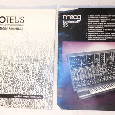 10 Vintage 1980's Synthesizer Owners Manuals * Roland Yamaha KORG EMU MOOG WALDORF image 3