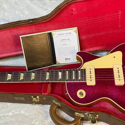 NEW ! Gibson Custom Shop Murphy Lab '56 Les Paul - All Pink Sparkle Reissue - Ultra Light Aged - 8.5 lbs - Authorized Dealer - G05152 image 13