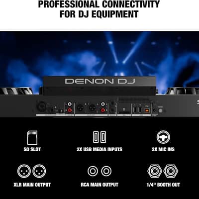 Denon DJ SC LIVE 4 4-Deck Standalone DJ Controller w/ Wi-Fi & Built-In Speakers image 10