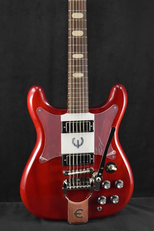 Epiphone Crestwood Custom (Tremotone) Cherry image 1