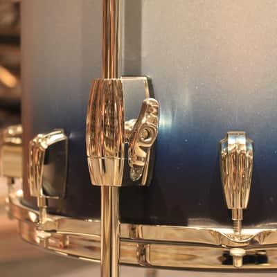 Slingerland Radio King 4-pcs Blue/Silver Lacquer Drum Set (20-12-14-14) - New! image 7