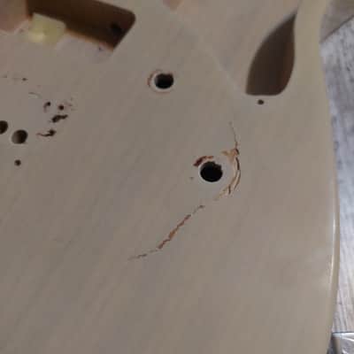 Harley Benton Cabronita Telecaster TE-90FLT Deluxe Series Vintage White Ash Guitar Body Husk image 2