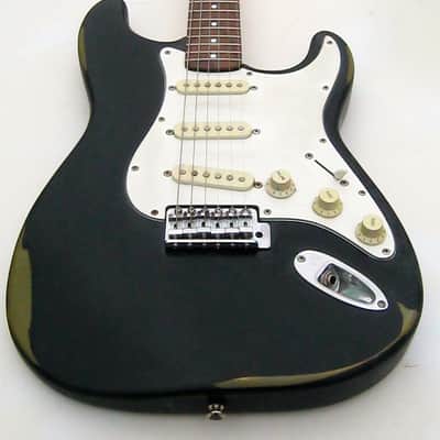 Fender Squier Stratocaster - Light Relic Black image 1