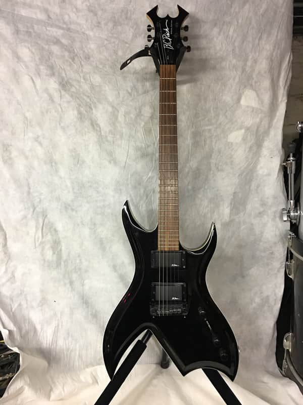 B.C. Rich Bich Special Edition Black With White Pinstripe image 1
