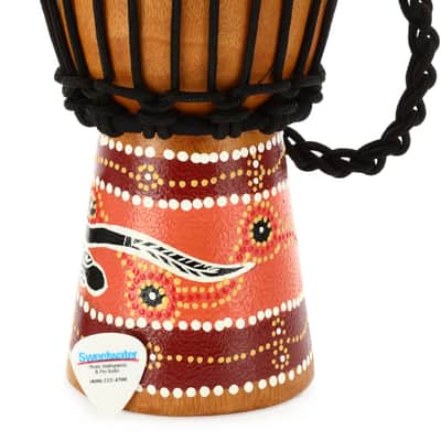 Meinl Percussion African Style Mini Djembe - Python Design (2-pack) Bundle image 1