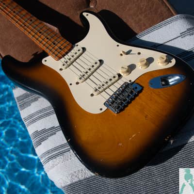 1987 Fender American Vintage Reissue 1957 Stratocaster - 100% Natural Ultimate Road Warrior MOJO - Pro Set Up w Perfect Frets/Action/Intonation! image 7