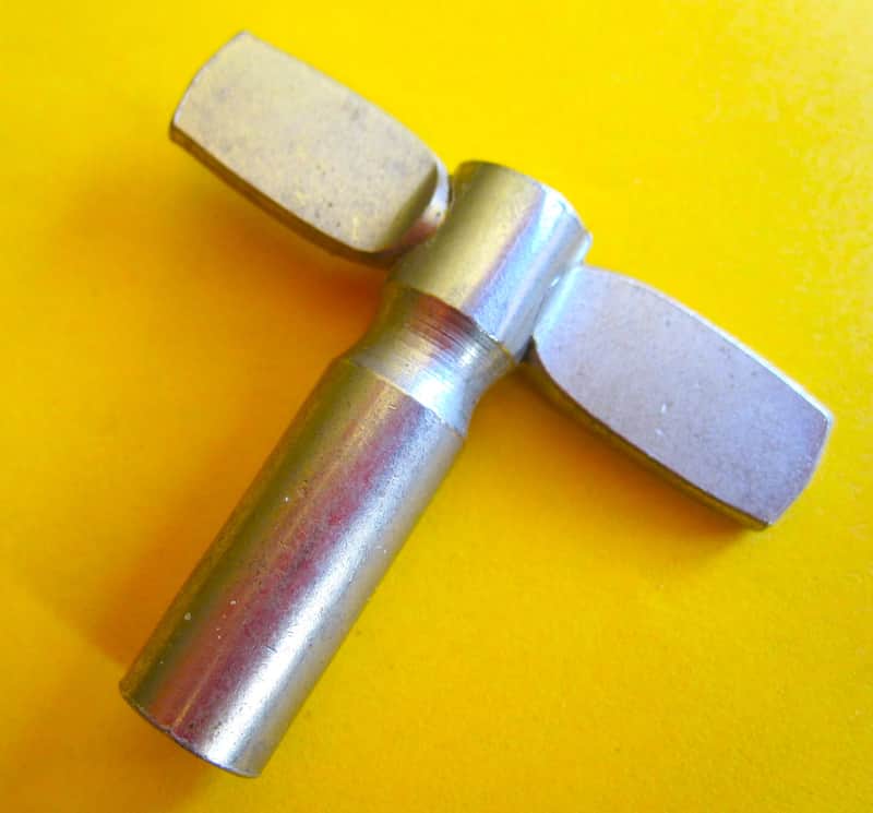 Hex Drum Key, Nickel Plated - NOS image 1