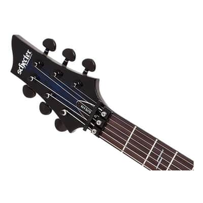 Schecter Omen Elite-6 FR Electric Guitar - See Thru Blue Burst image 4
