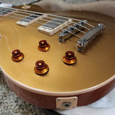 Gibson Left Handed Les Paul Bass 2013 Gold Top Lefty image 8