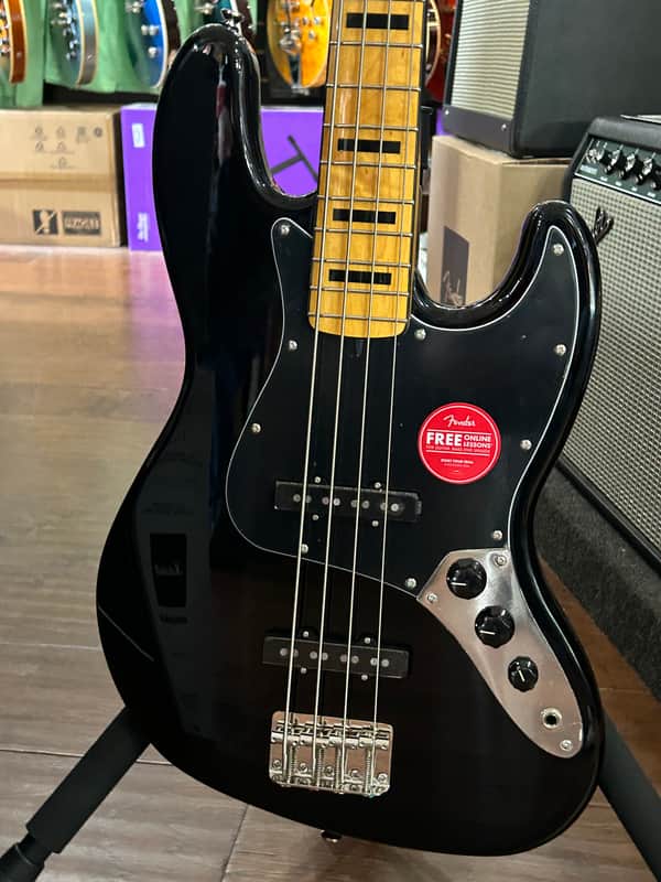 Squier Classic Vibe 70’s Jazz Bass MN - Black / 9lbs. 9.4oz. #ICSK24002768 image 1