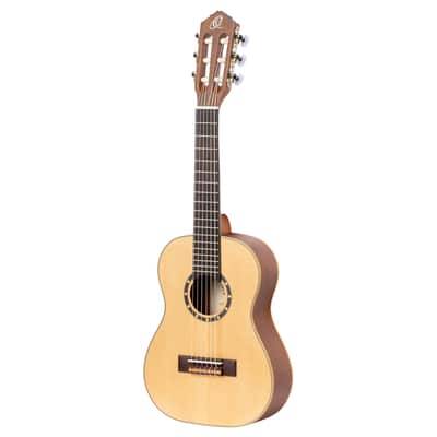 Ortega R121-1/4-L Family Series Spruce Top Mahogany Neck 1/4 Size Nylon 6-String Classical Acoustic Guitar w/Gig Bag For Left Hand Player image 1