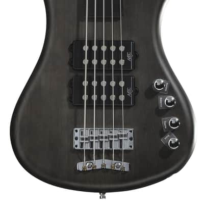 Warwick RockBass Corvette $$ Fretless 5-string Electric Bass Guitar - Nirvana Black Transparent Satin image 1