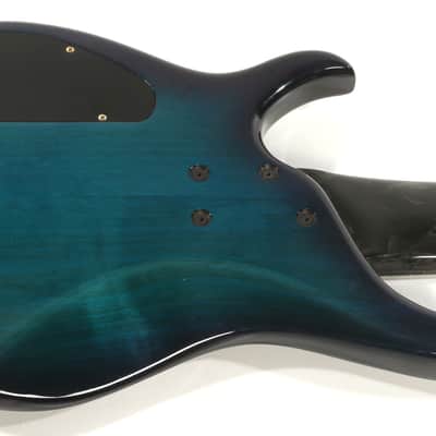 1995 Modulus Quantum Bass Q6 Green Blue Burst 6 String Bass image 7